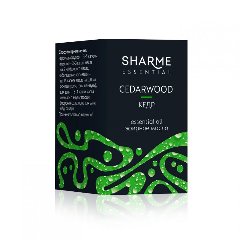 Эфирное масло «Кедр» Sharme Essential, 5 мл