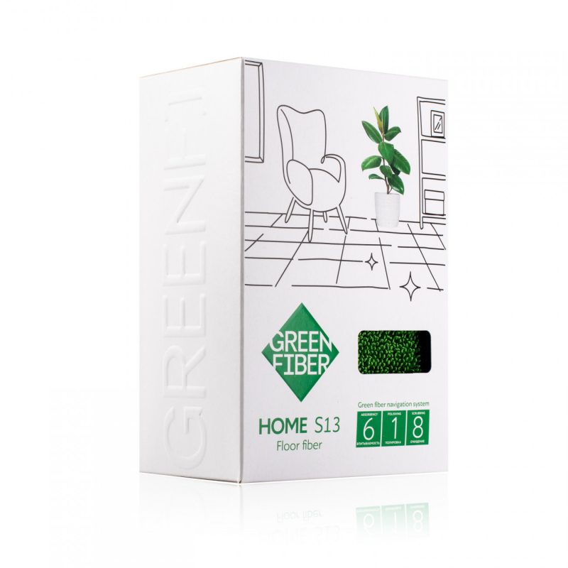 Green Fiber HOME S13, Файбер Твист для пола, зеленый