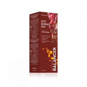 Напиток BALANCER HOT BERRIES MIX со вкусом &laquo;Глинтвейн&raquo;, 10 стиков
